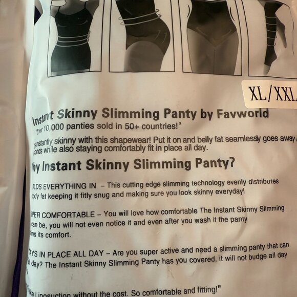 New πFavWorld Instant Skinny Slimming Panty Women's Size XL-XXL Lot of 3 - Picture 9 of 11
